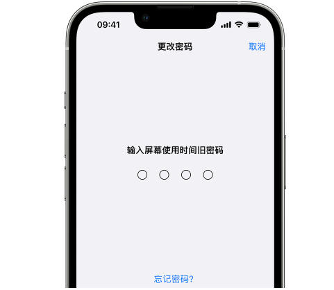 蓝田iPhone屏幕维修分享iPhone屏幕使用时间密码忘记了怎么办 