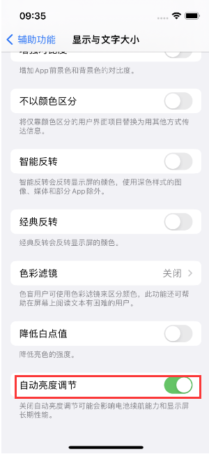 蓝田苹果15维修店分享iPhone 15 Pro系列屏幕亮度 