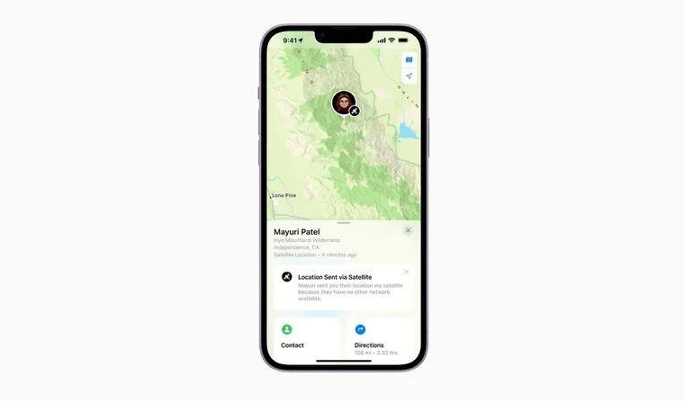 蓝田苹果14维修分享iPhone14系列中 FindMy功能通过卫星分享位置方法教程 